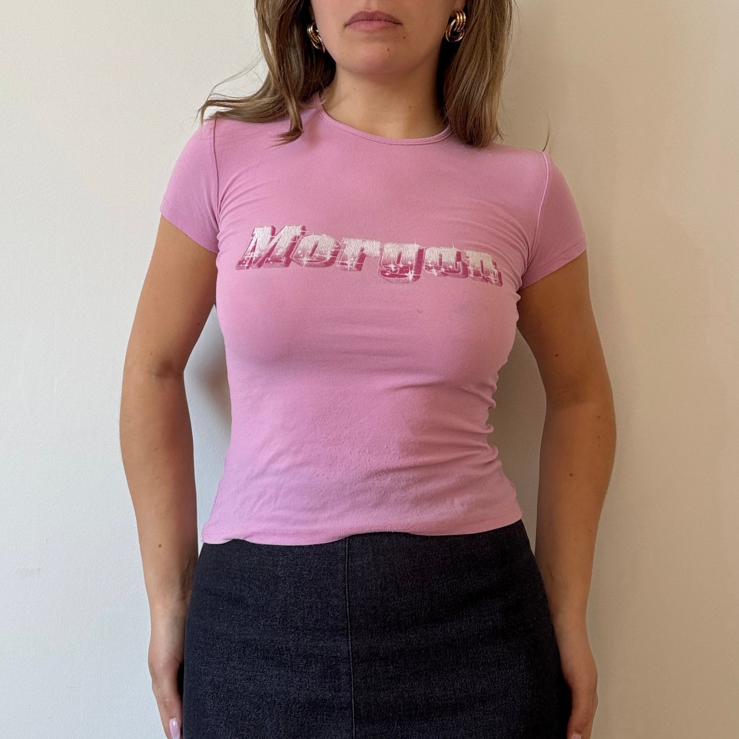 Pink Morgan mesh top - Size S