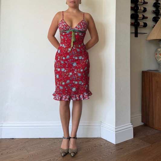 Floral midi dress - Size XS