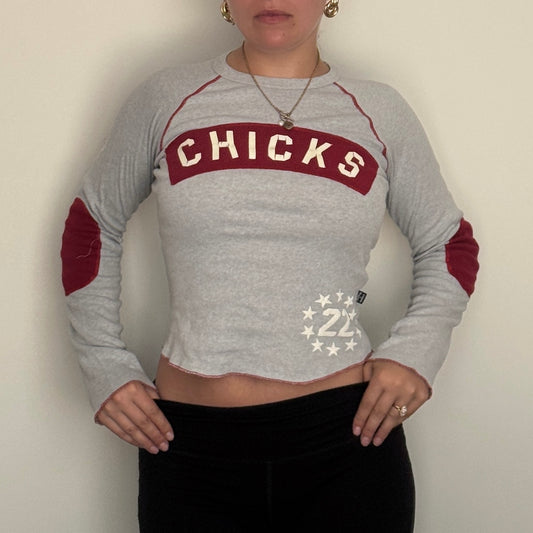 Grey slogan tee - Size S