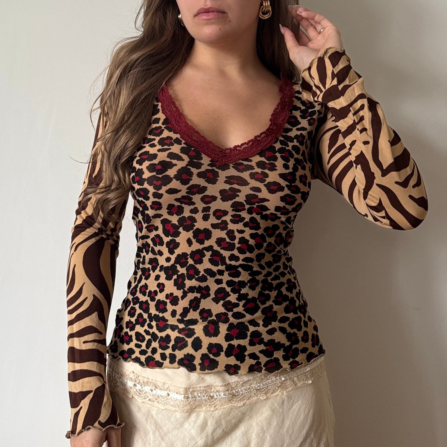 Morgan leopard top - Size S/M