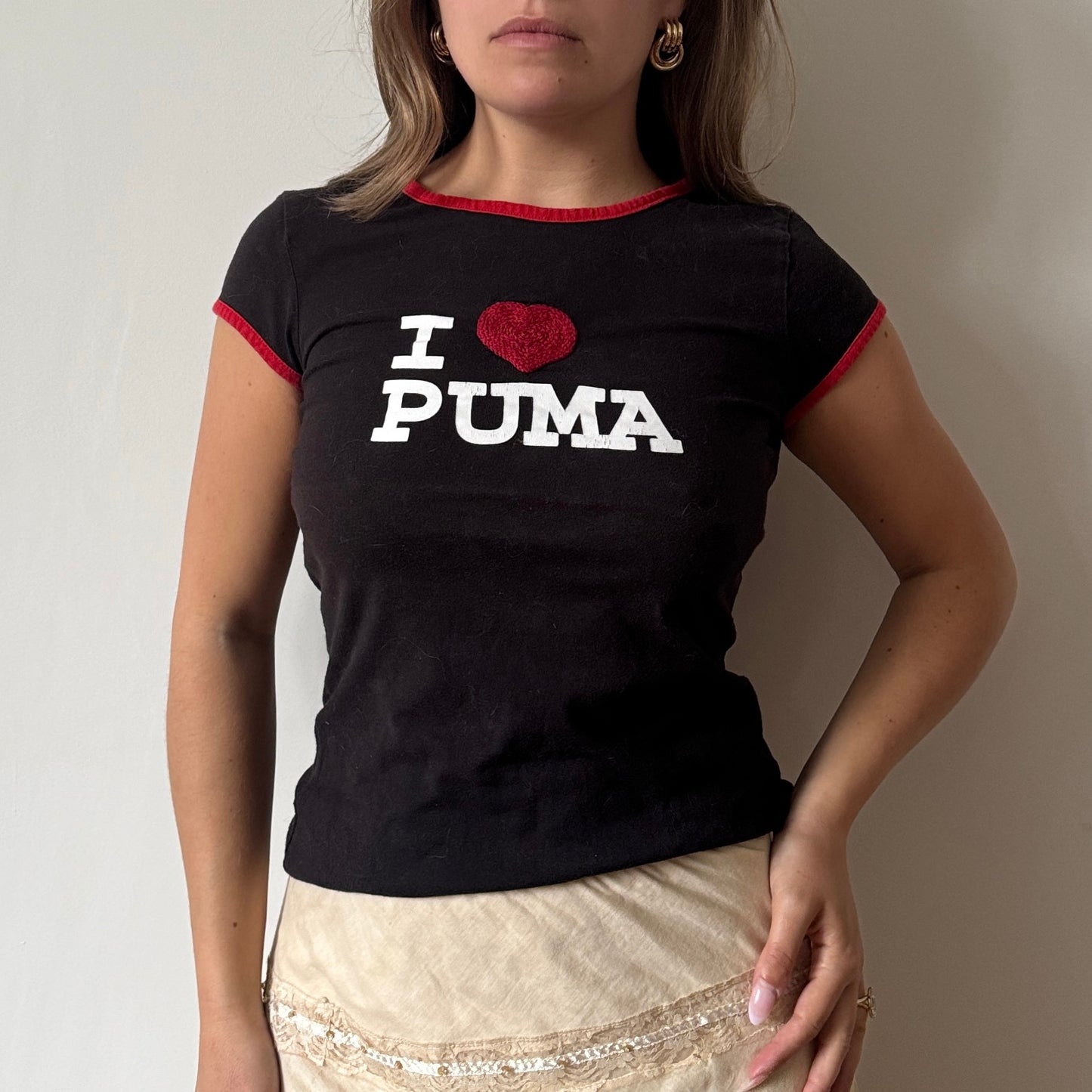 Black Puma tee - Size S