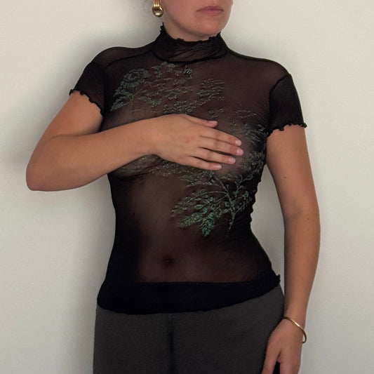 Mesh printed top - Size S