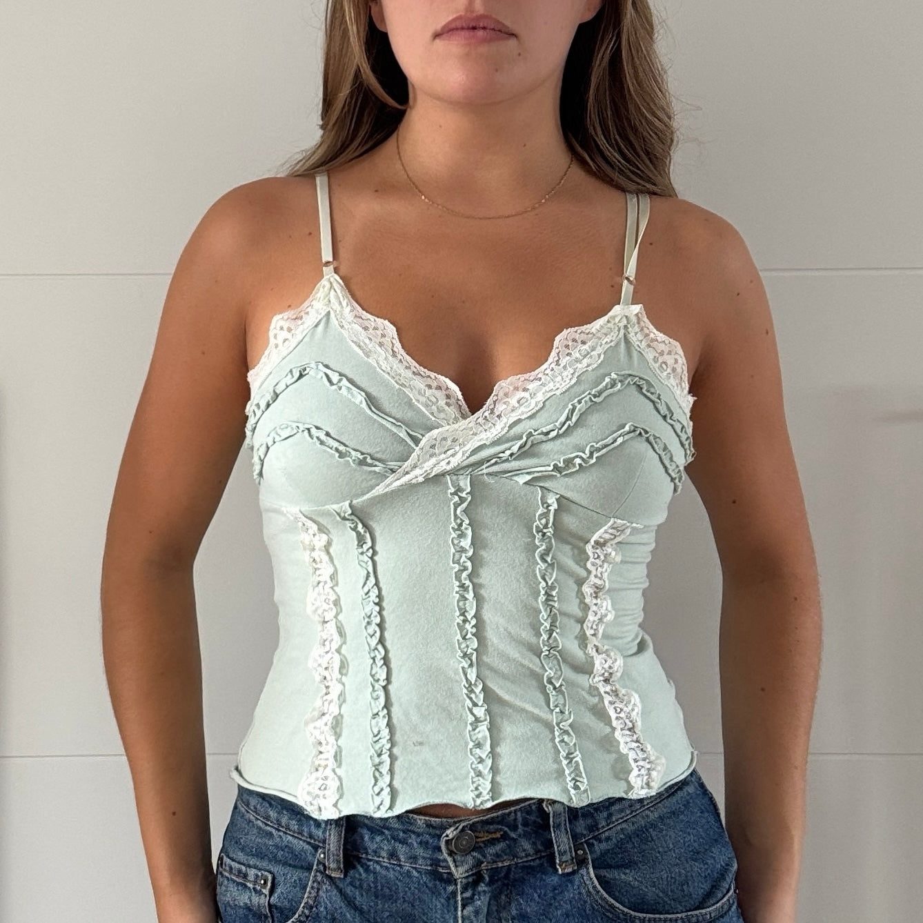 Turquoise cami - Size S