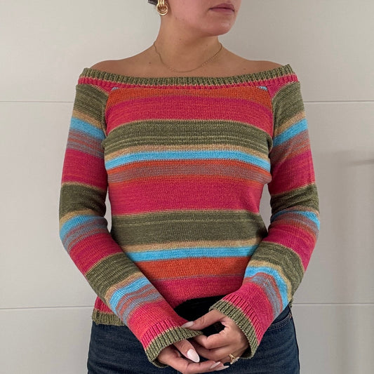 Striped knit top - Size S