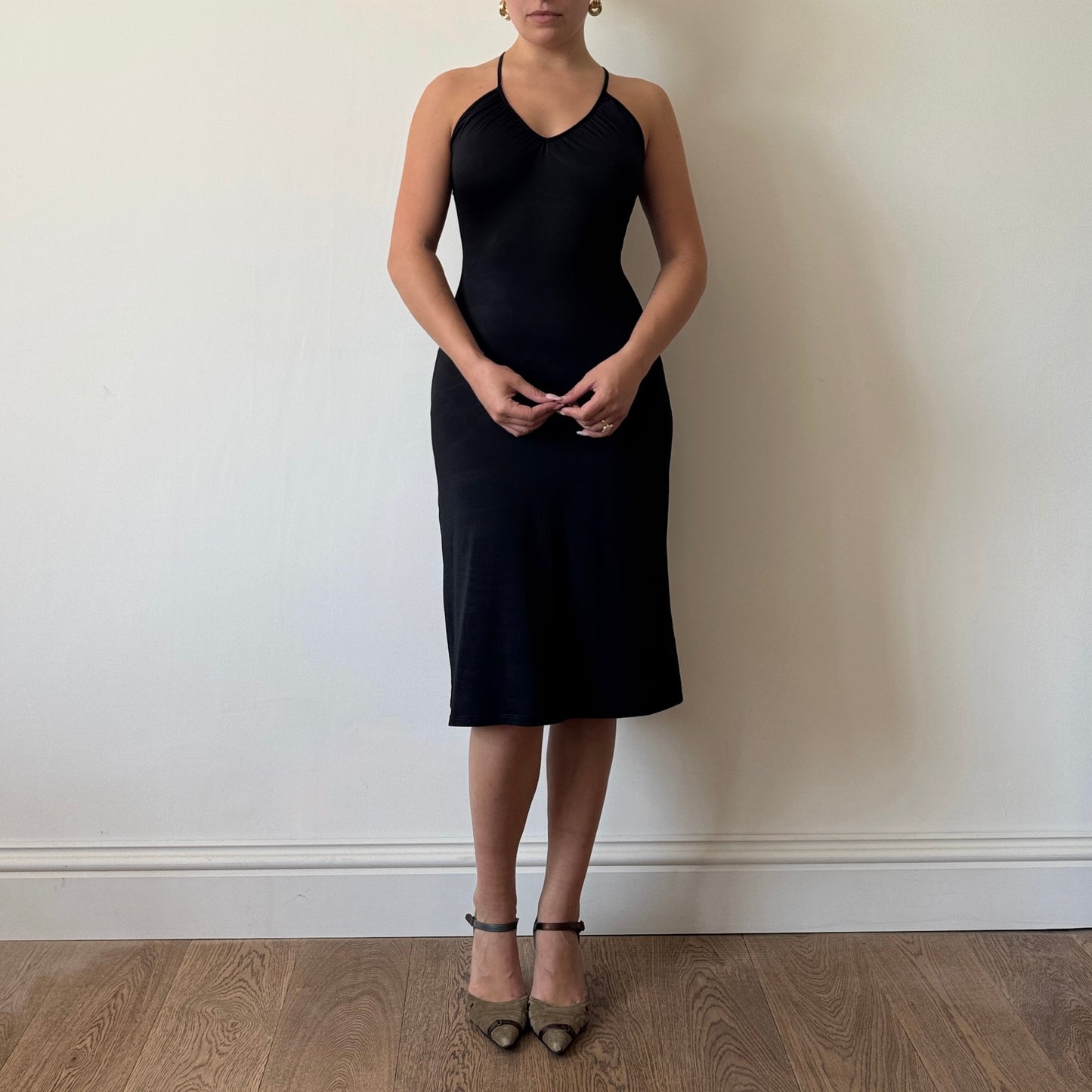 Morgan de Toi black midi dress - Size S