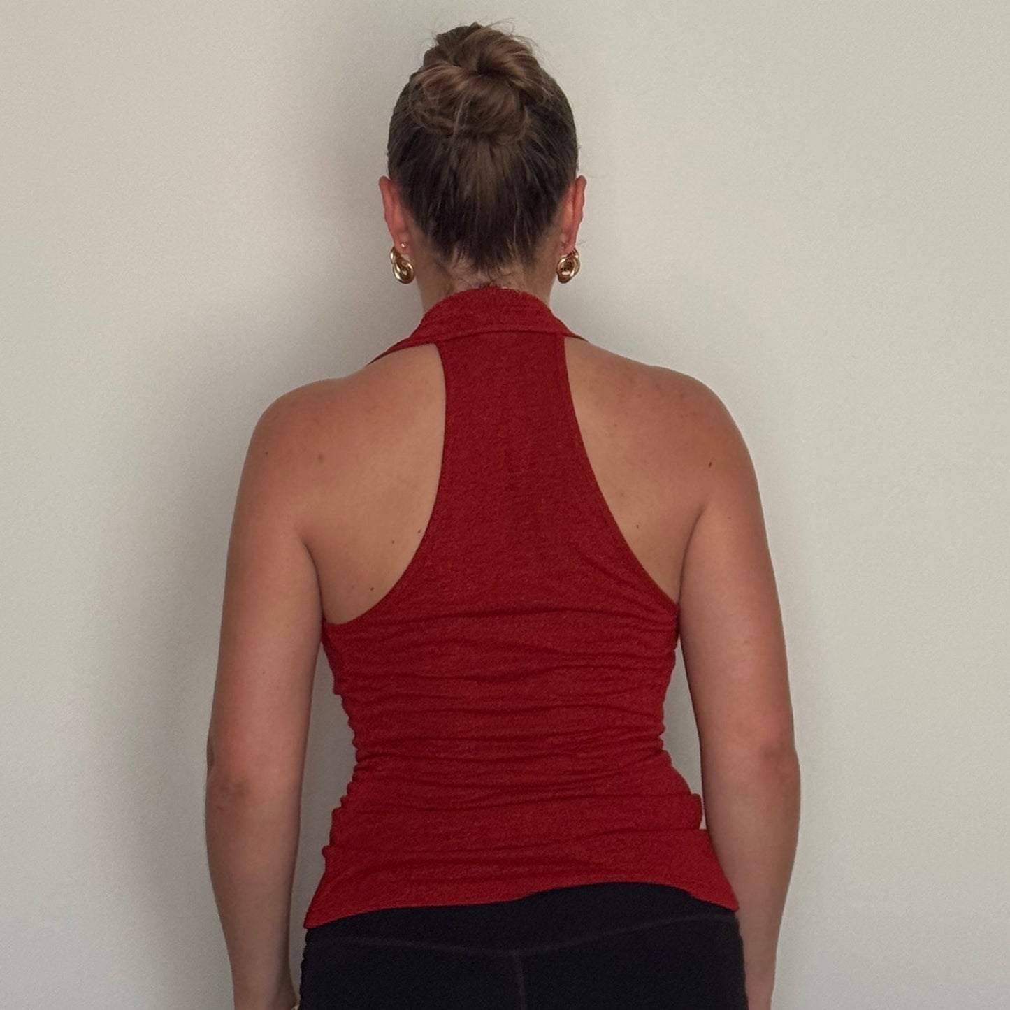 Red halter top - Size S