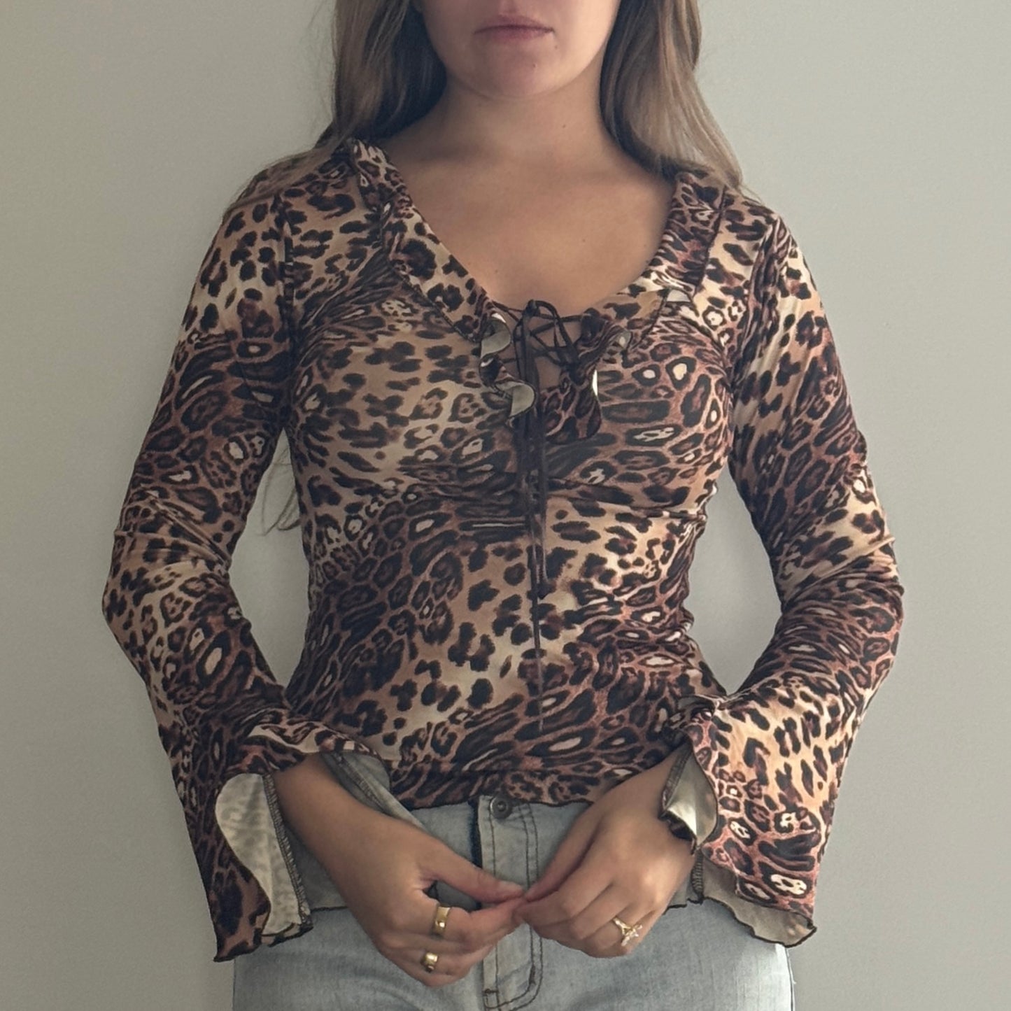 Leopard print blouse - Size S