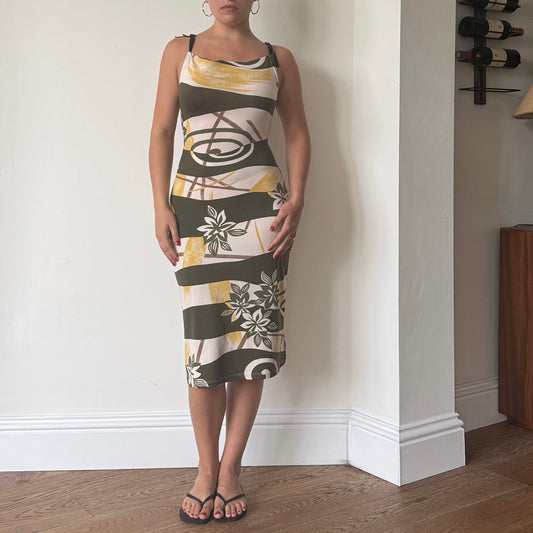 Striped midi dress - Size S/M