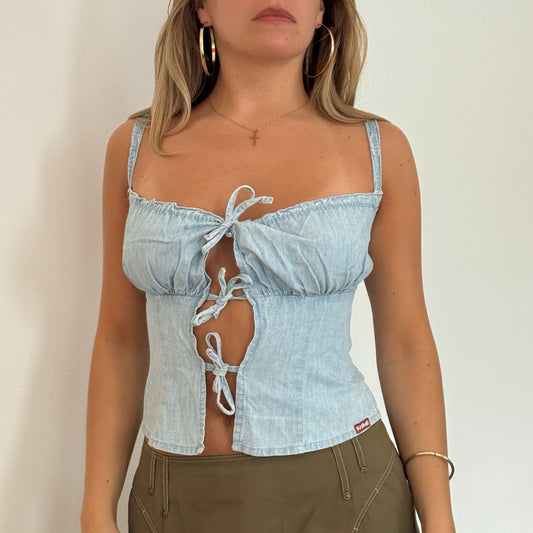 Killah cutout milkmaid top - Size XS