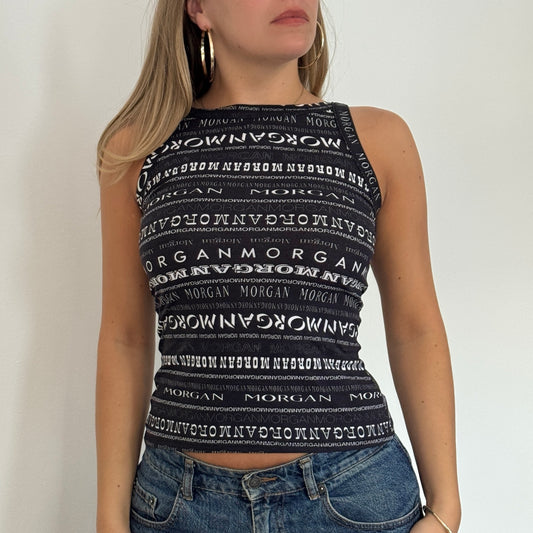 Morgan de Toi monogram mesh vest - Size S