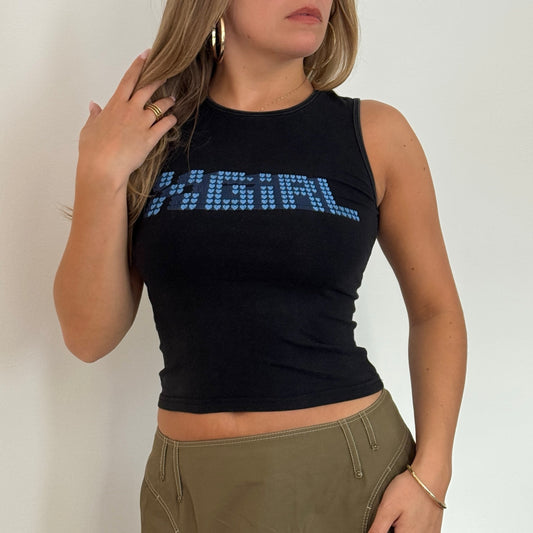Black Girl tank - Size XS/S