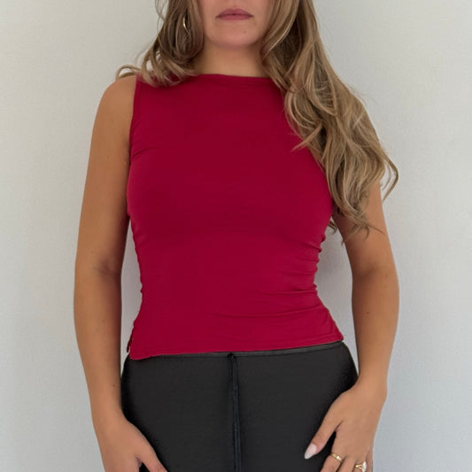 Morgan de Toi hot pink vest - Size S
