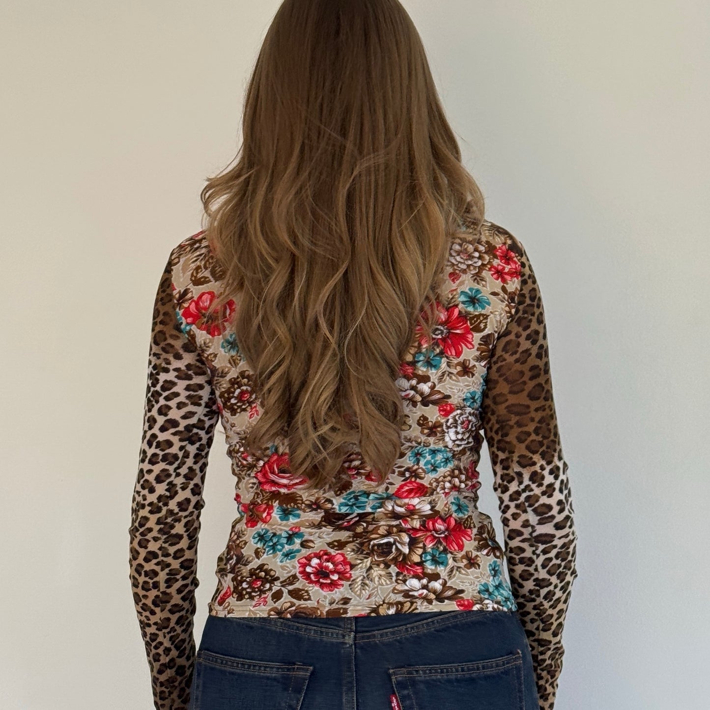 Morgan de Toi leopard print mesh cardigan - Size S