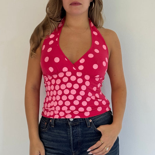 Miss Sixty polka dot top - Size S