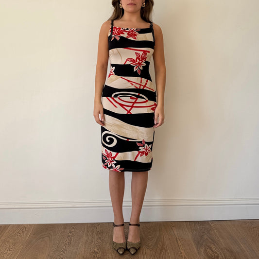 Printed midi dress - Size S/M