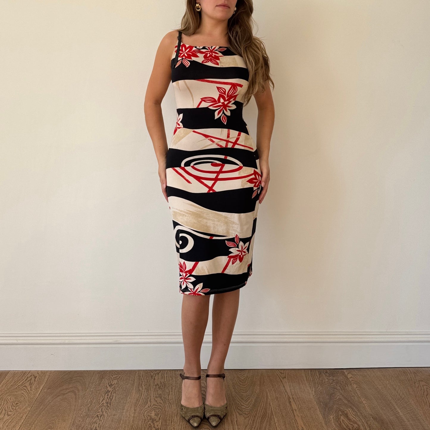 Printed midi dress - Size S/M
