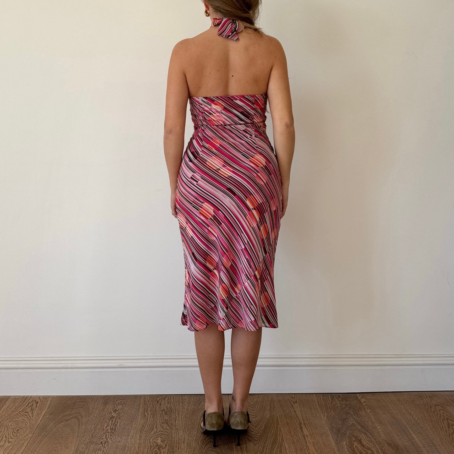 Pink midi dress - Size S