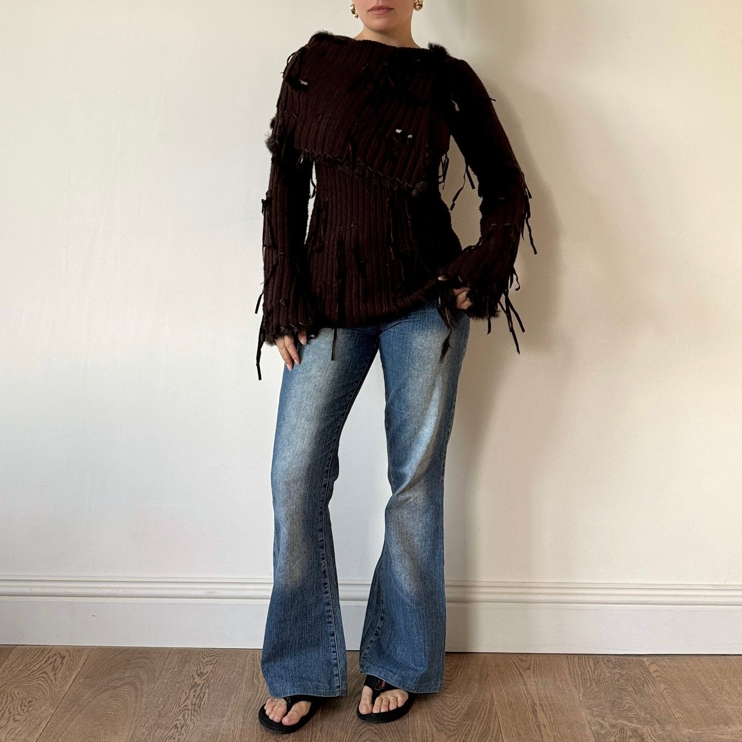 Morgan de Toi brown knit - Size S
