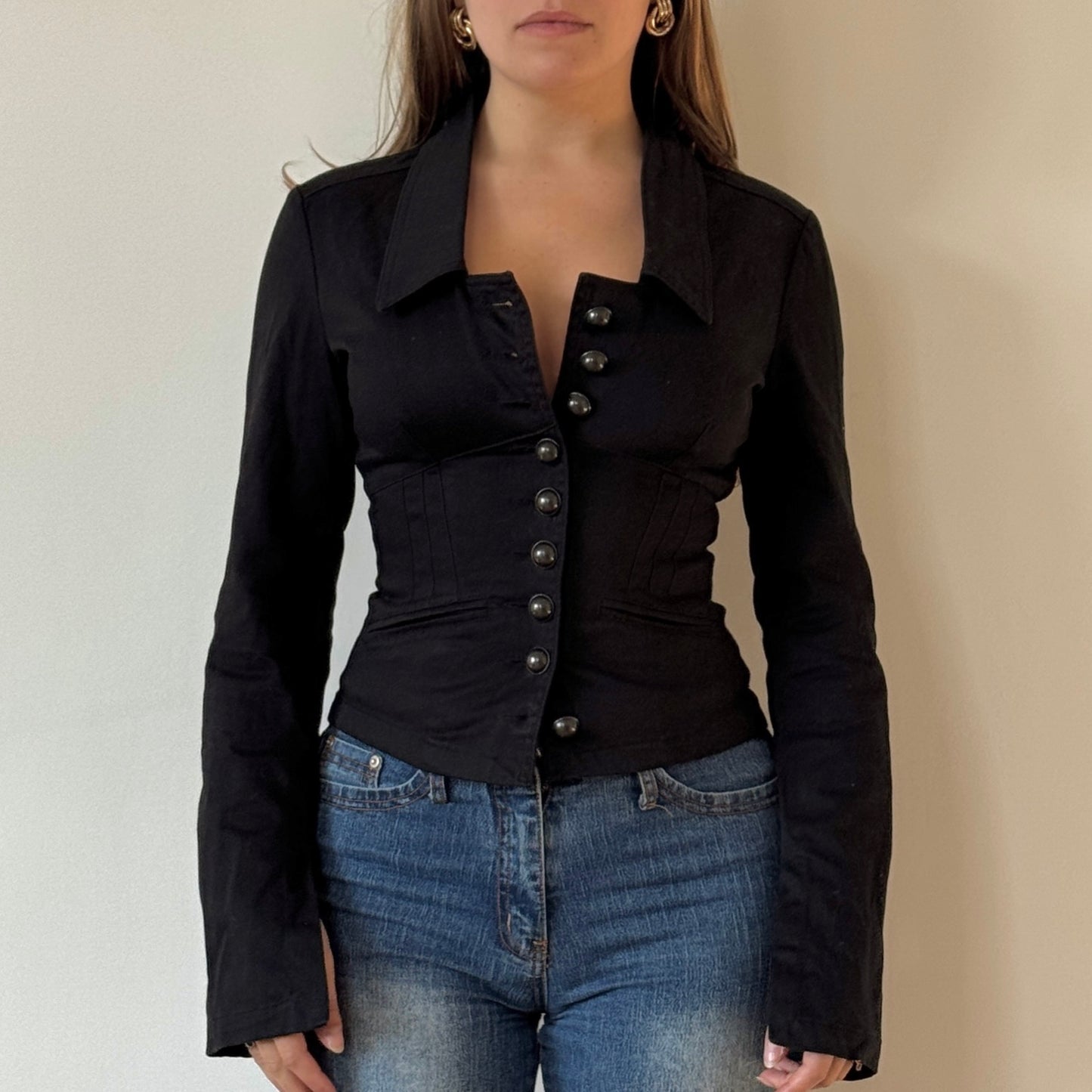 Black corset jacket - Size S