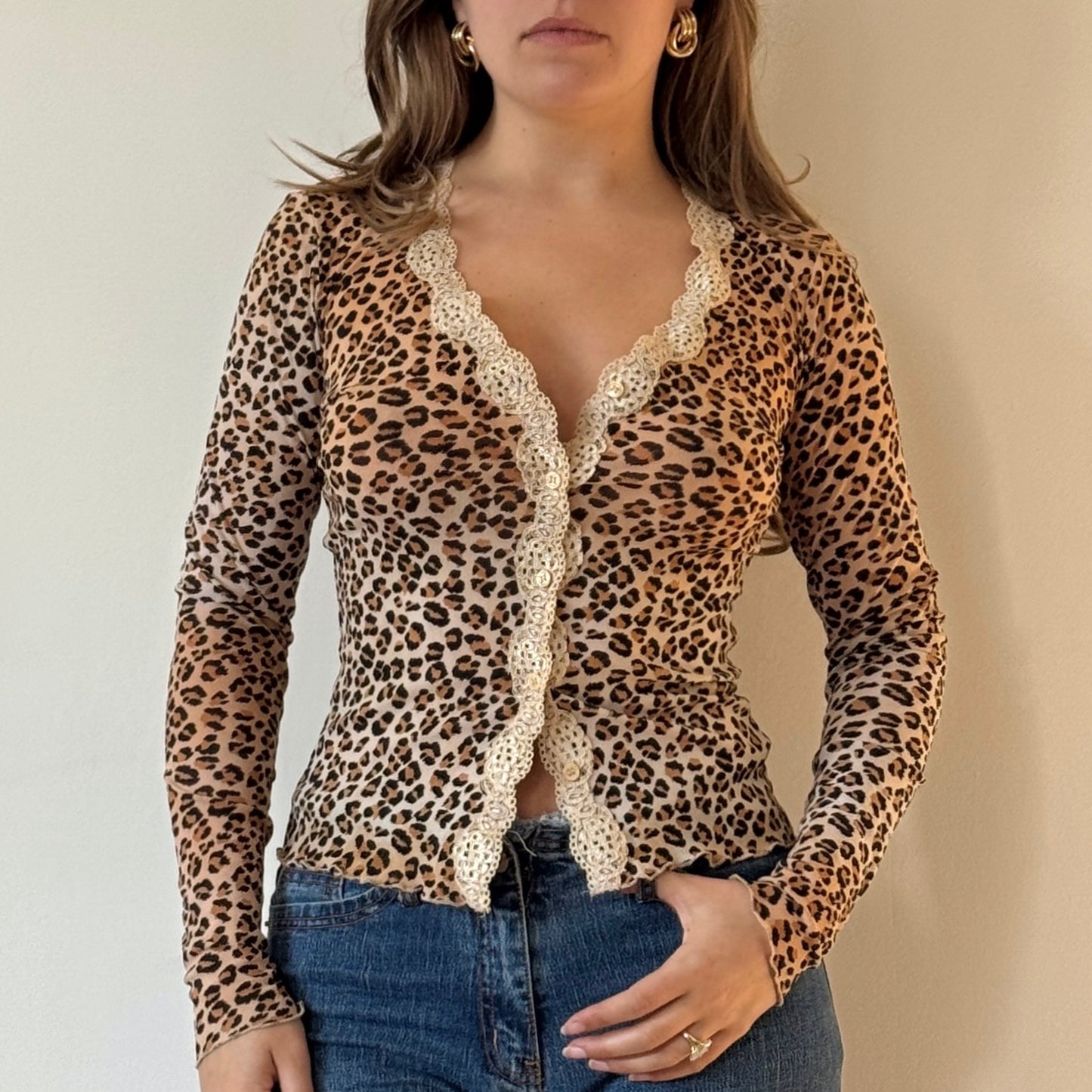 Morgan de Toi leopard cardigan - Size S