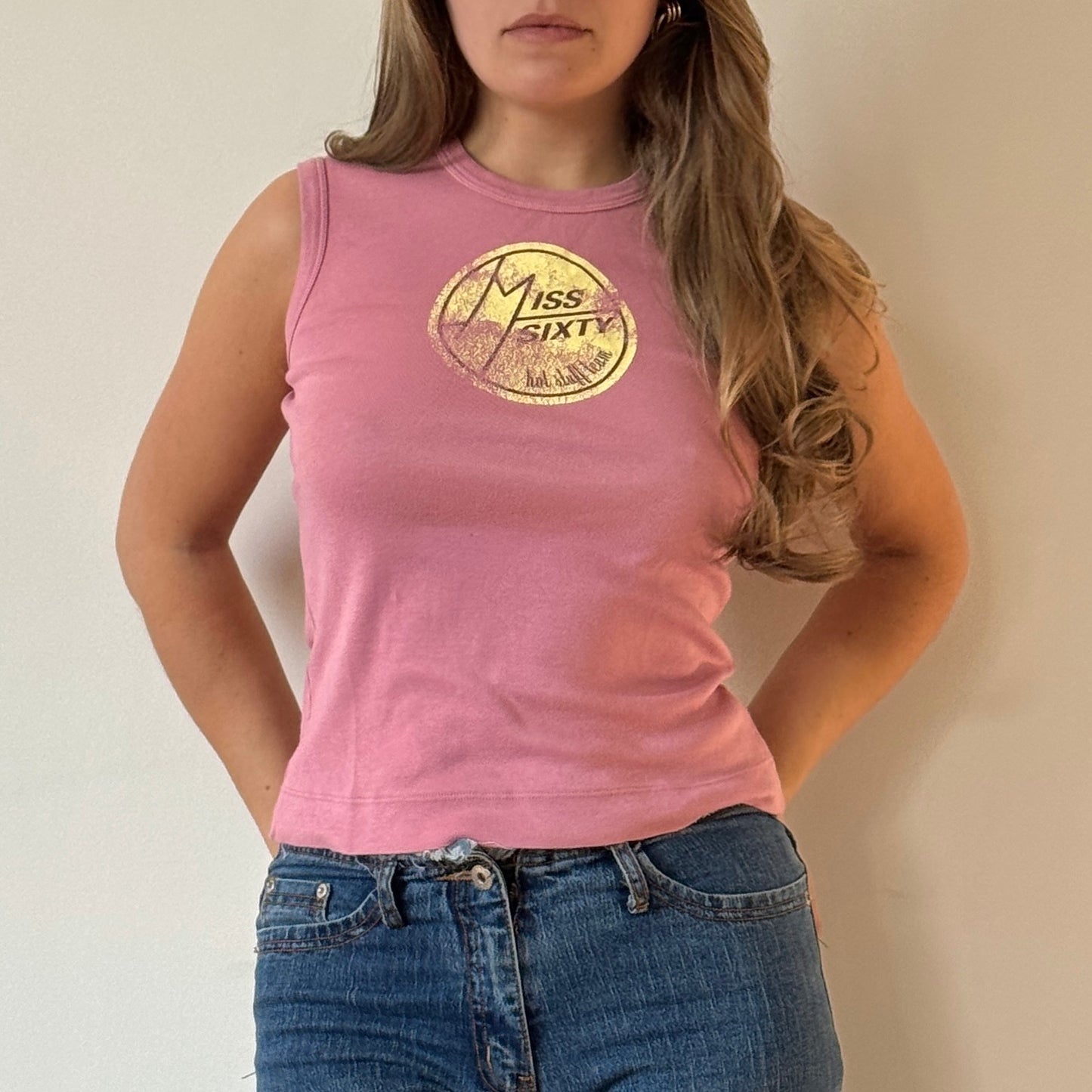 Miss Sixty pink vest - Size S/M