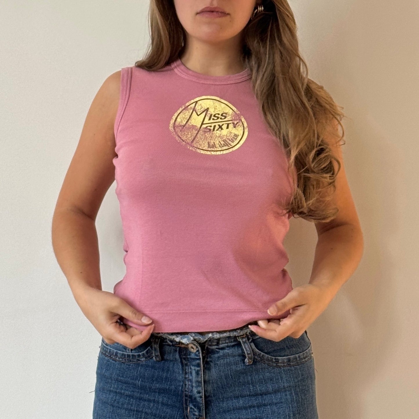 Miss Sixty pink vest - Size S/M