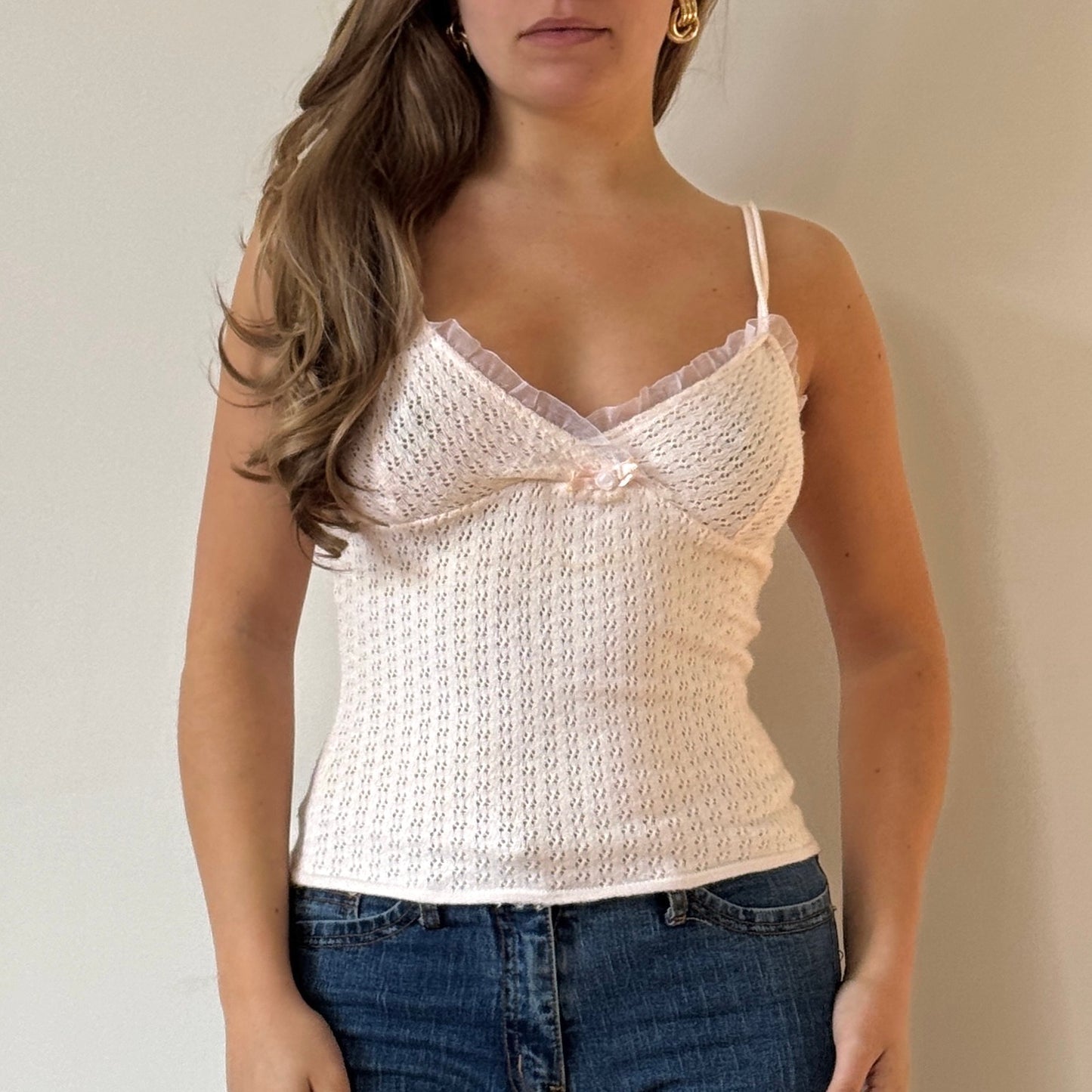 Pink knit cami - Size S