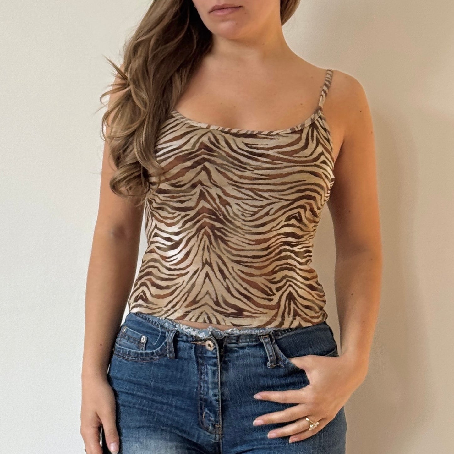 Zebra print cami - Size S
