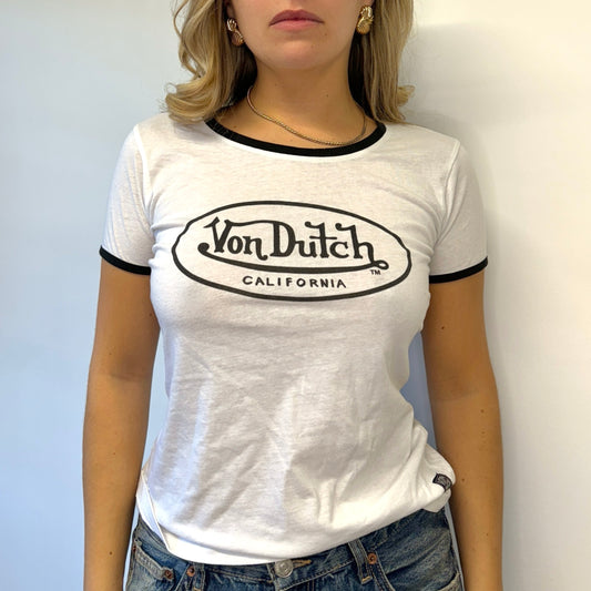 Von Ducth white t-shirt - size M