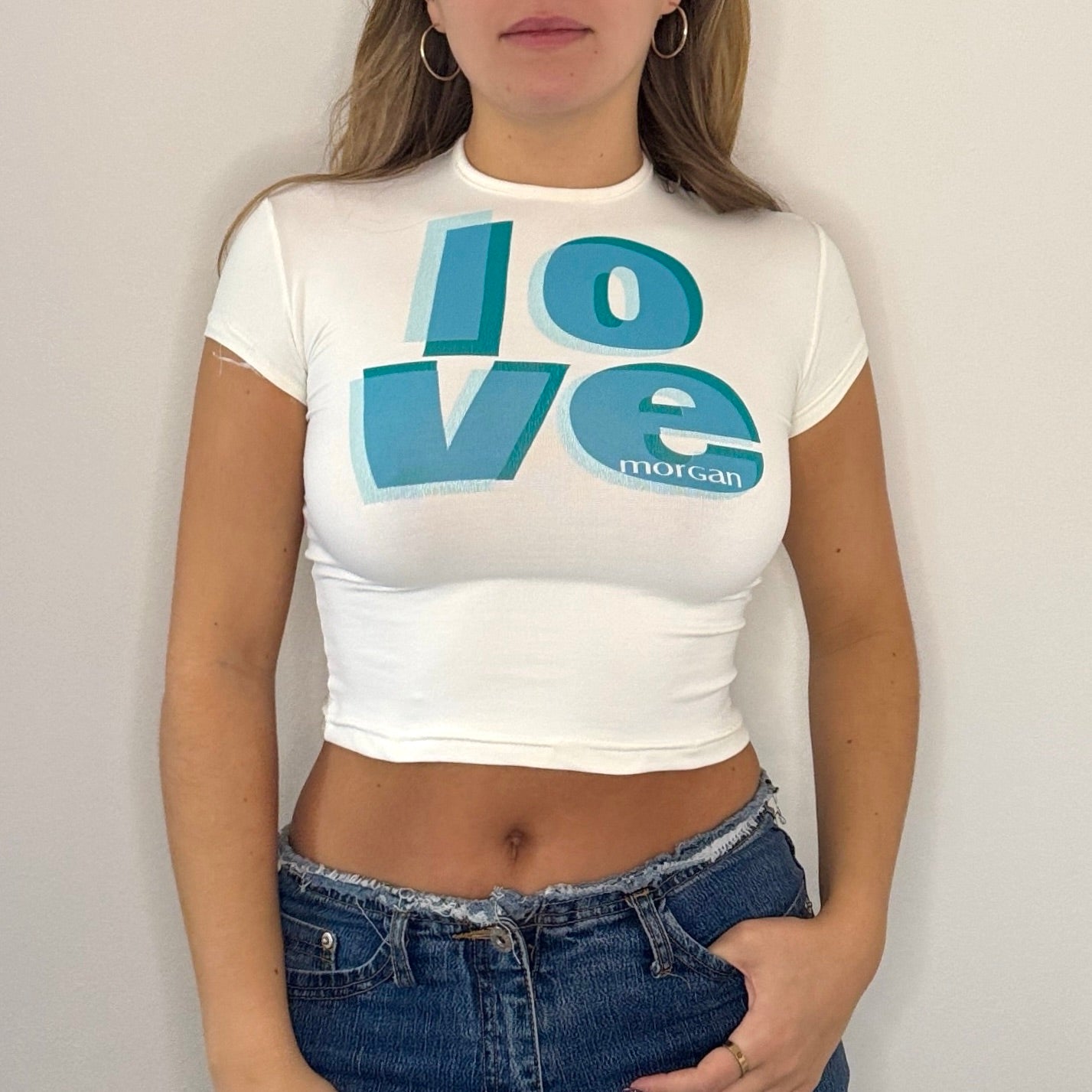 Morgan de Toi 'love' crop top - Size XS