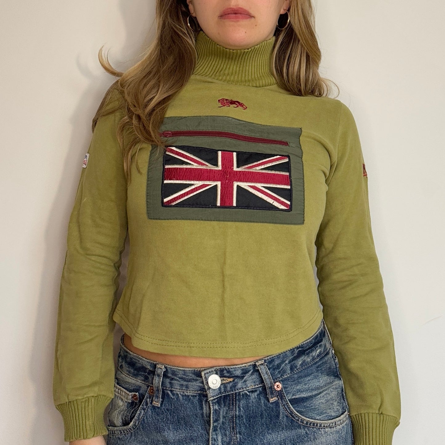 Green Lonsdale jumper - Size S