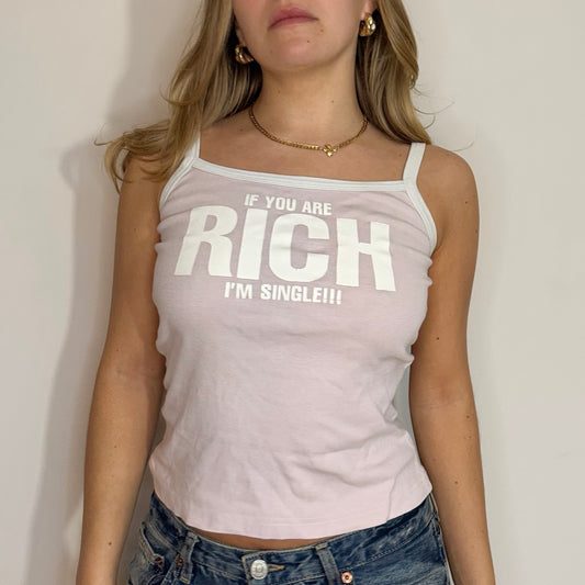 'If you're rich' t-shirt - Size S