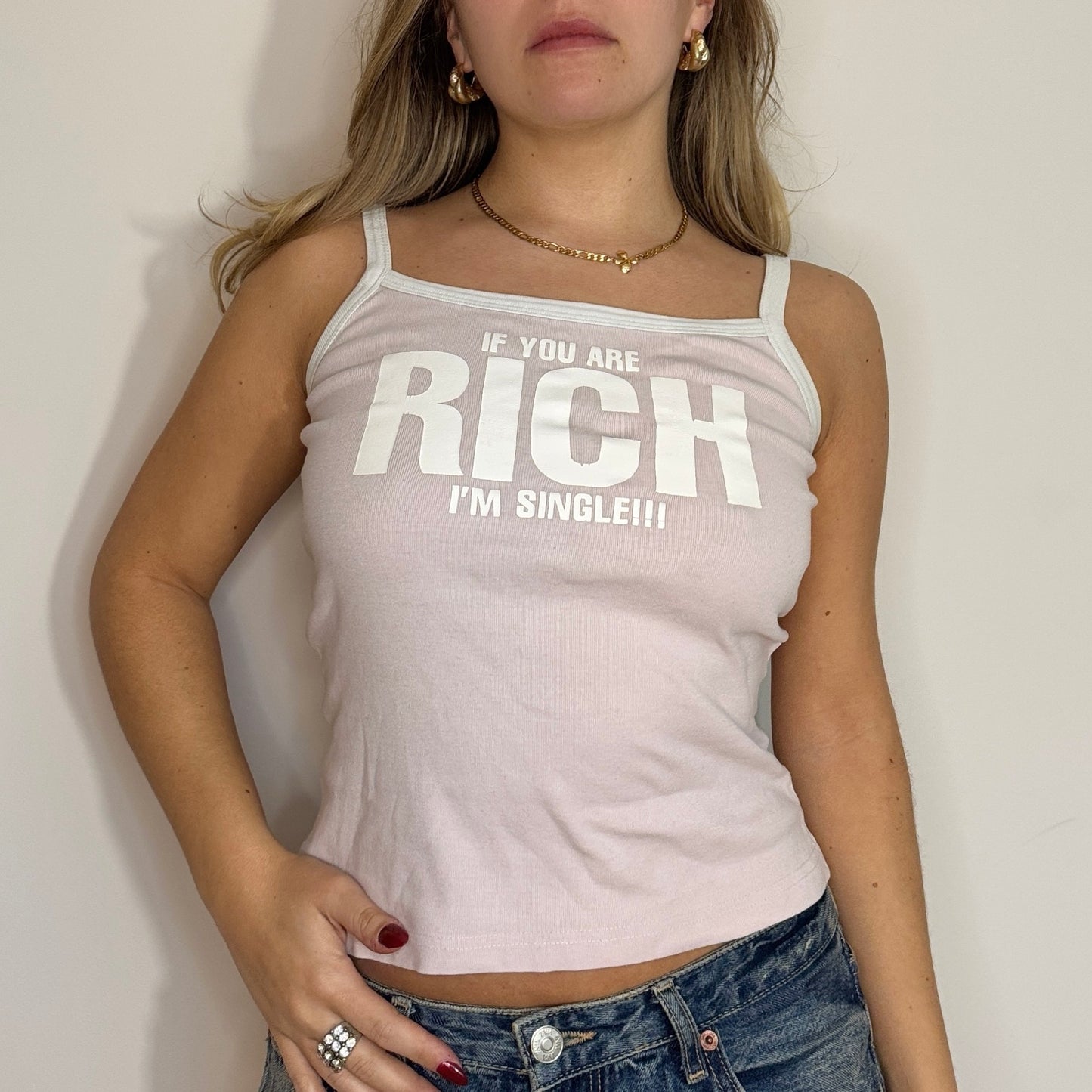 'If you're rich' t-shirt - Size S