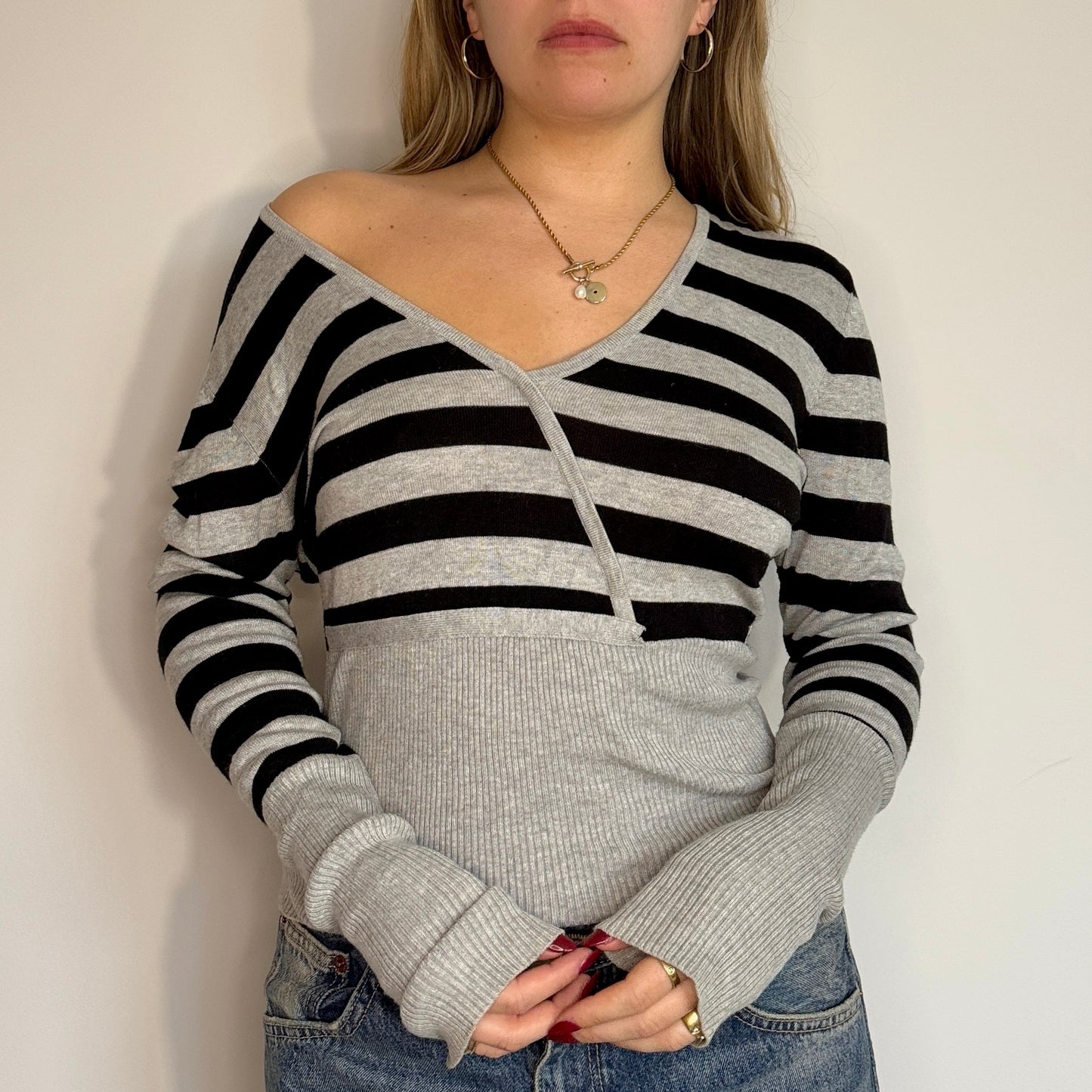 Striped knit top - Size S/M