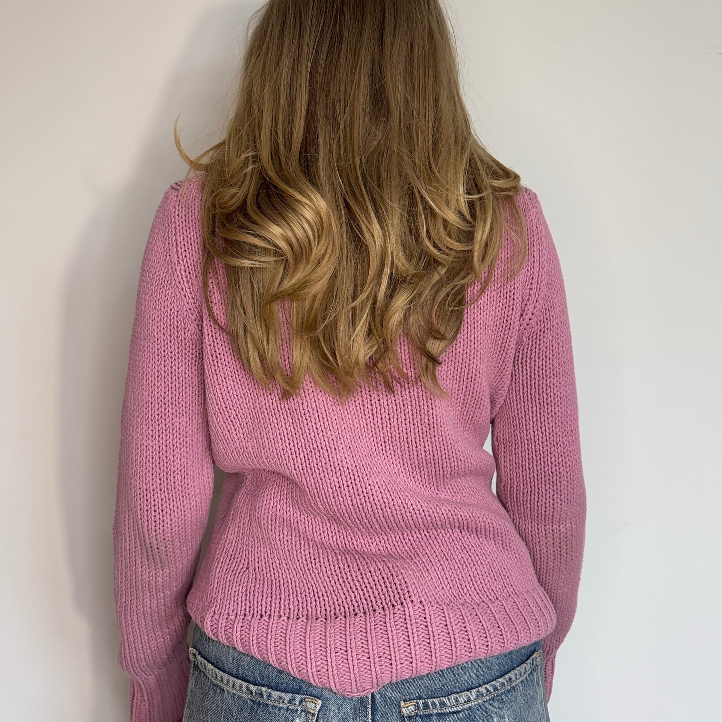 Pink knit Esprit jumper - Size S/M