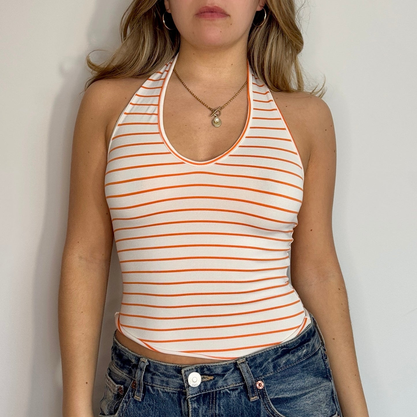 Striped halter top - Size XS/S