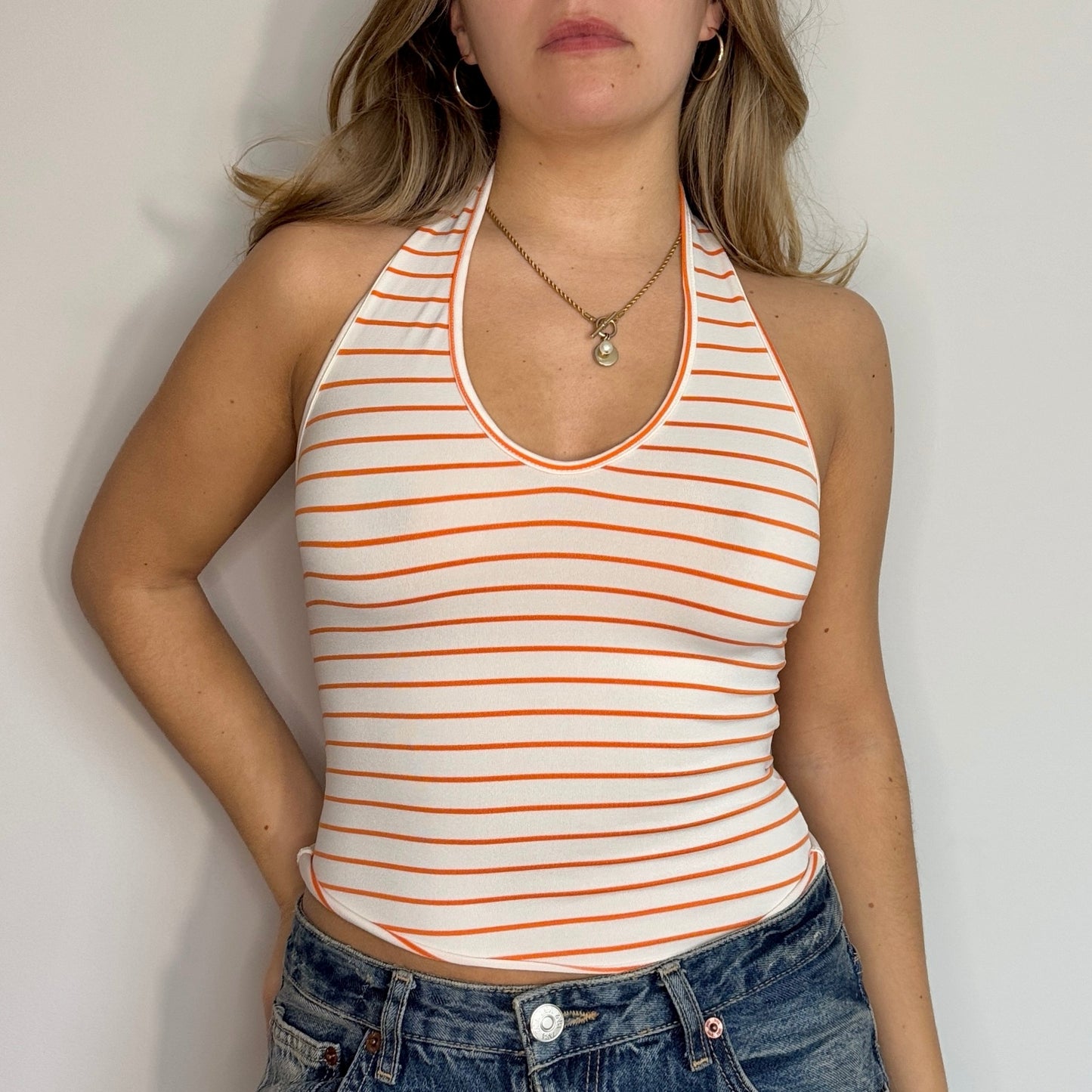 Striped halter top - Size XS/S