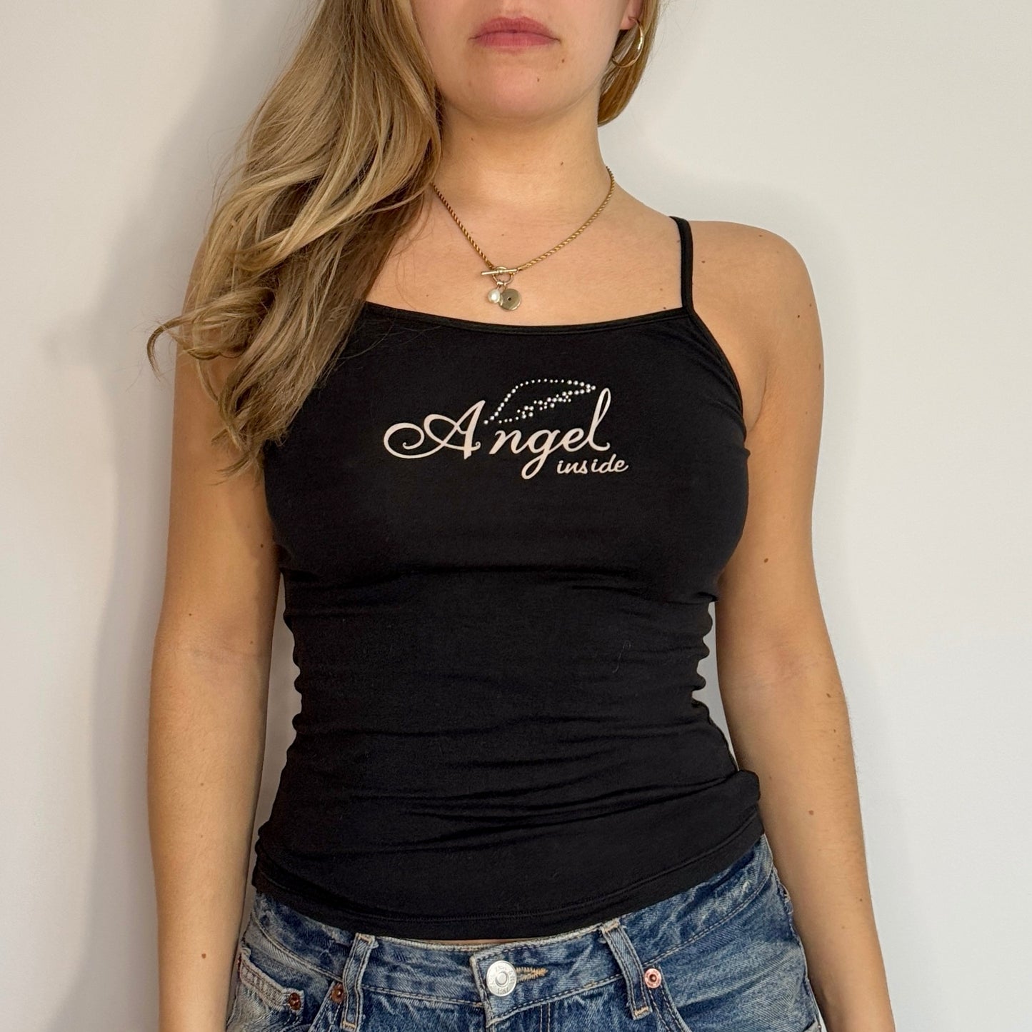 Black 'Angel' vest - Size S