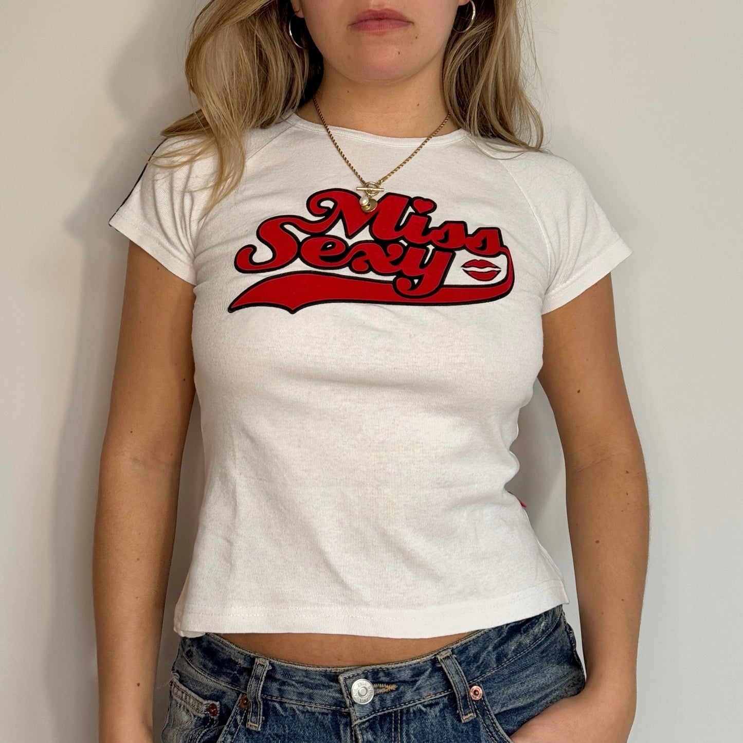 White 'Miss Sexy' t-shirt - size S