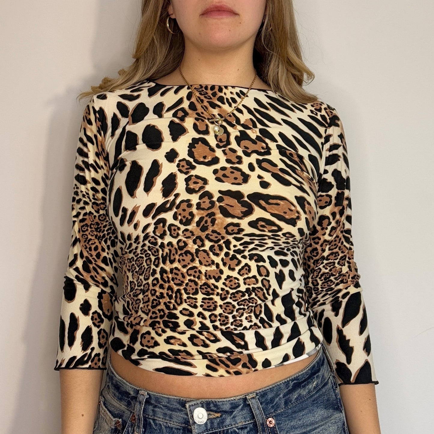 Animal print top - Size S/M