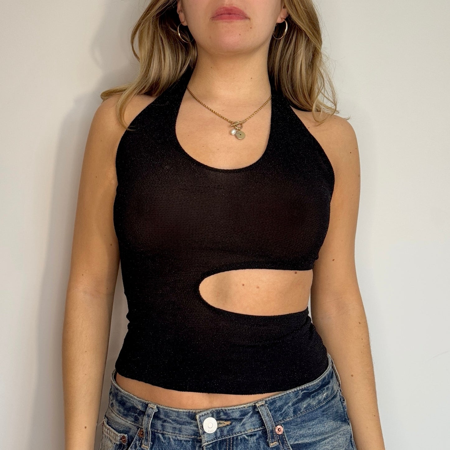 Black cutout top - Size S