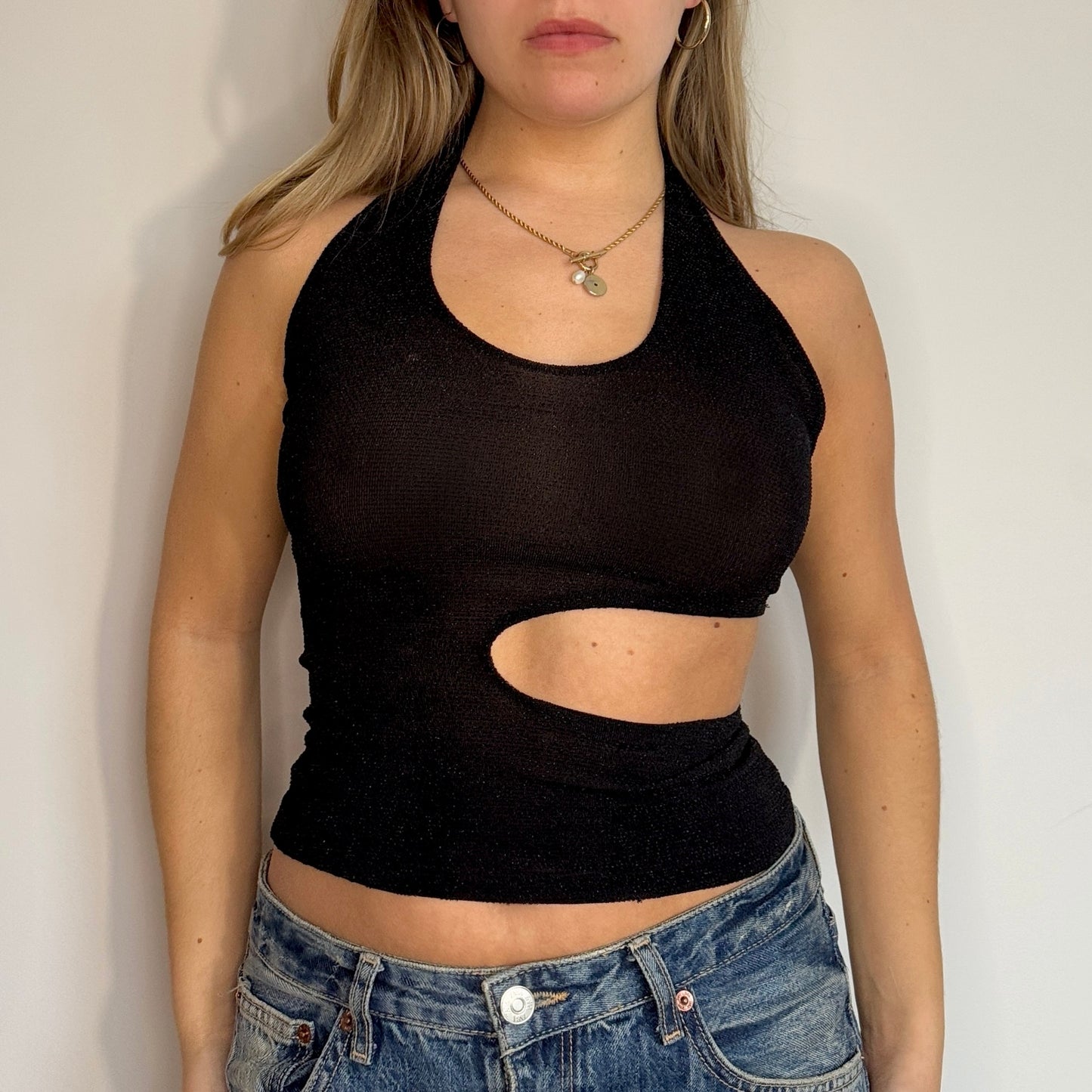 Black cutout top - Size S