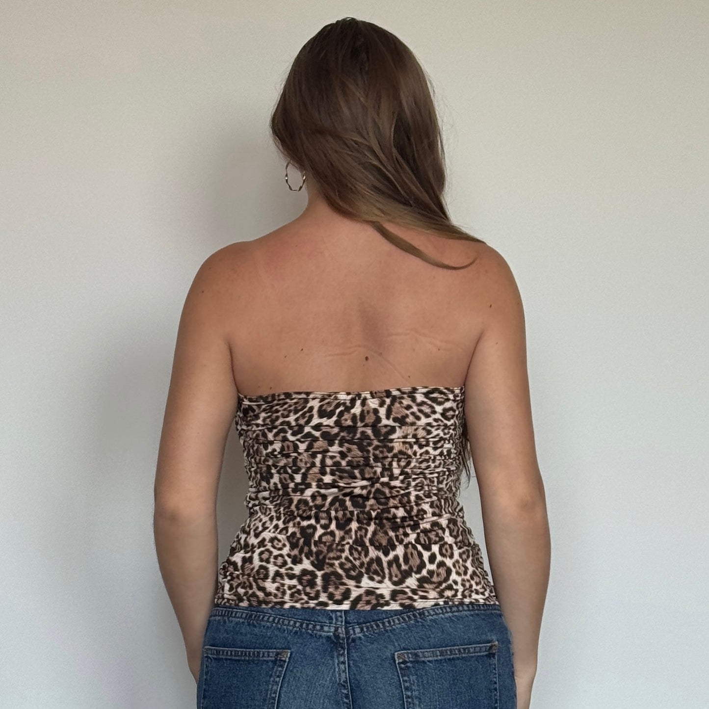 Morgan de Toi leopard bandeau top - Size S/M