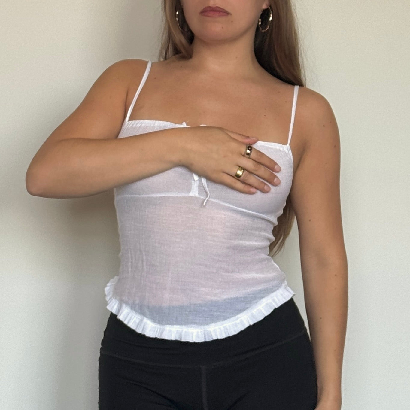 Morgan de Toi white milkmaid top - Size XS/S