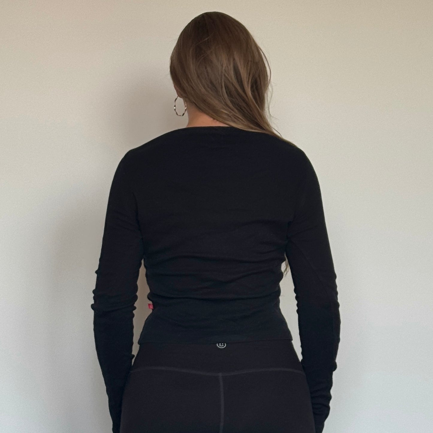 Black 'Virgin' top - Size S