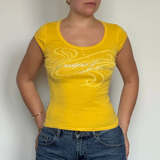 Yellow Guess top - Size S