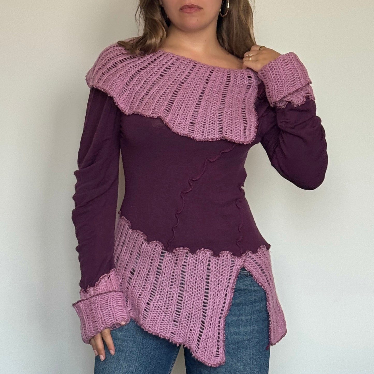 Purple knit top - Size M/L