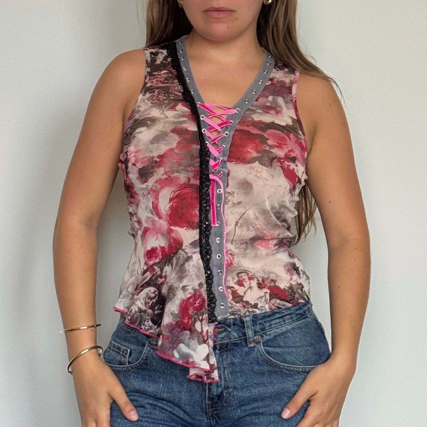 Morgan de Toi mesh cami - Size S