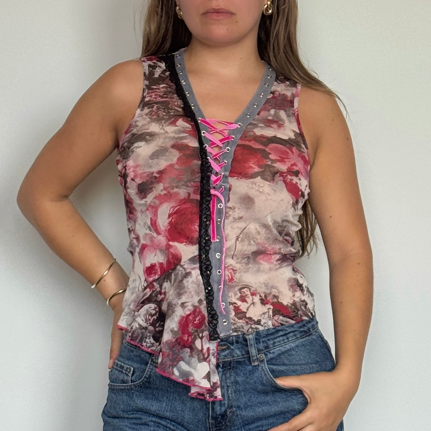 Morgan de Toi mesh cami - Size S