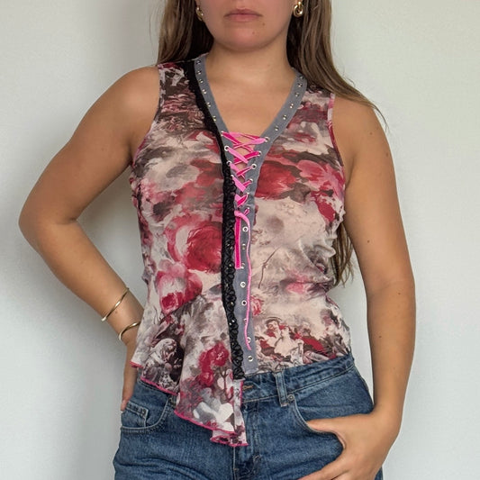 Morgan de Toi mesh cami - Size S